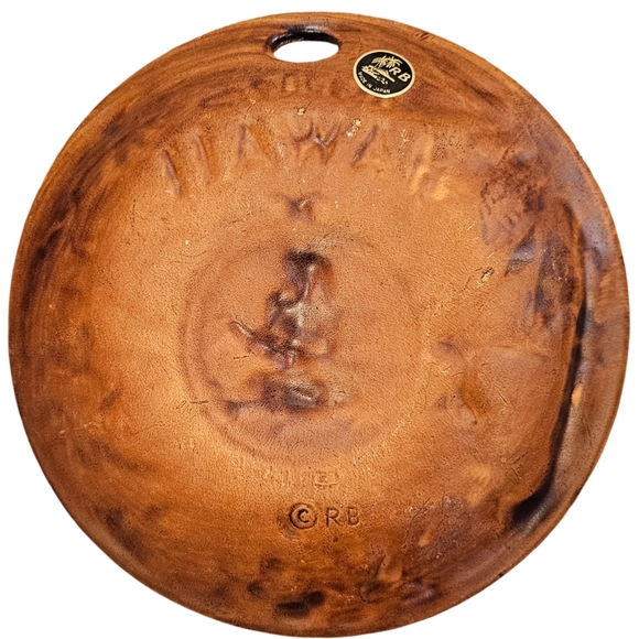 Vintage "Aloha from Hawaii" Decorative 8.5in Wall Plaque - Picture 5 of 6